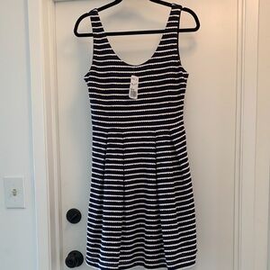 Forever 21 Navy and White Striped Casual Dress